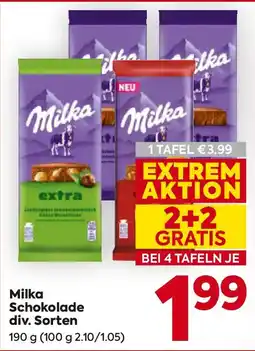 Billa Milka Schokolade Angebot