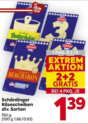 Billa Schärdinger Käsescheiben Angebot