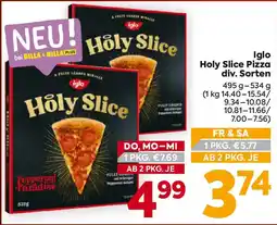 Billa Iglo Holy Slice Pizza Angebot
