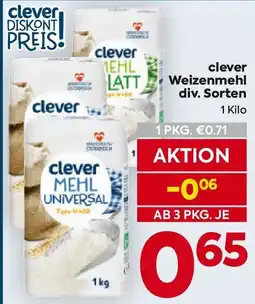 Billa Clever weizenmehl Angebot