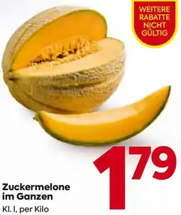 Billa Zuckermelone im Ganzen Angebot