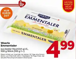 Billa Woerle Emmentaler Angebot