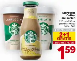 Billa Starbucks Coffee Angebot