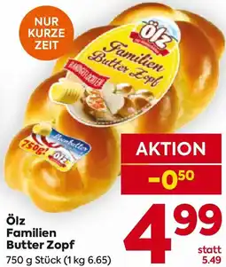 Billa Ölz Familien Butter Zopf Angebot