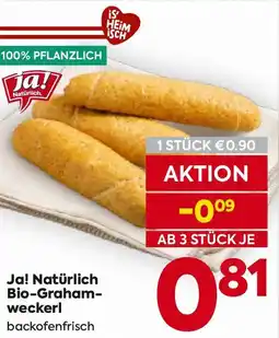 Billa Ja! Natürlich Bio-Graham- weckerl Angebot