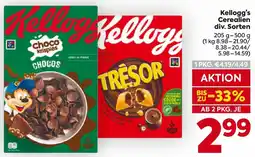 Billa Kellogg's Cerealien Angebot