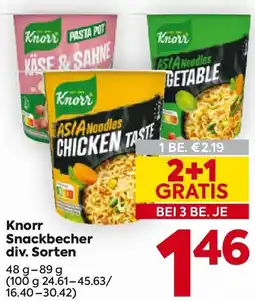 Billa Knorr Snackbecher Angebot