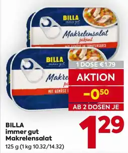 Billa Billa immer gut makrelensalat Angebot