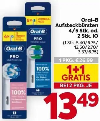 Billa Oral B Aufsteckbürsten Angebot