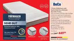 Matratzen Concord BeCo 7-Zonen Kaltschaum-oder Taschenfederkern-Matratze Sky Latex Touch Angebot