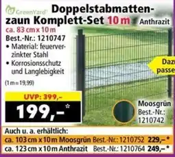 Norma GreenYard Doppelstabmattenzaun Komplett-Set Angebot