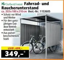 Norma Garten & Freizeit Fahrrad- und Raucherunterstand Angebot