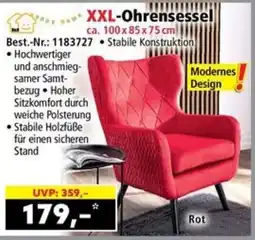 Norma XXL-Ohrensessel Angebot