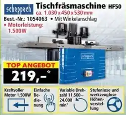 Norma Scheppach Tischfräsmaschine HF50 Angebot