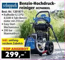 Norma Scheppach Benzinhochdruckreiniger HCP4000XL Angebot