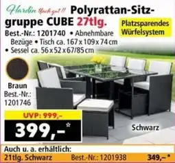 Norma Polyrattan-sitzgruppe cube Angebot