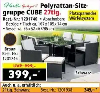 Norma Polyrattan-sitzgruppe cube Angebot