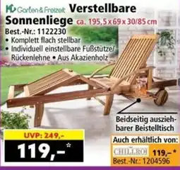 Norma Verstellbare Sonnenliege Angebot