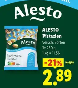 Lidl Alesto pistazien Angebot