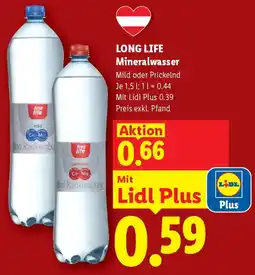 Lidl Long life mineralwasser Angebot