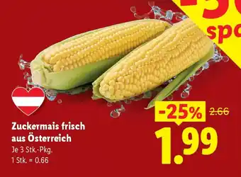 Lidl Zuckermais frisch aus österreich Angebot