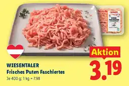 Lidl Wiesentaler frisches puten faschiertes Angebot
