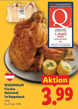 Lidl Wiesentaler frisches maishendl im doppelpack Angebot