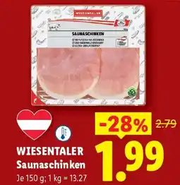 Lidl Wiesentaler saunaschinken Angebot