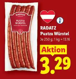 Lidl Radatz puszta würstel Angebot