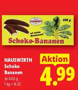 Lidl Hauswirth schoko bananen Angebot