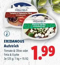 Lidl Eridanous aufstrich Angebot