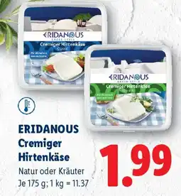Lidl Eridanous cremiger hirtenkäse Angebot