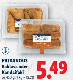 Lidl Eridanous baklava oder kandaifaki Angebot