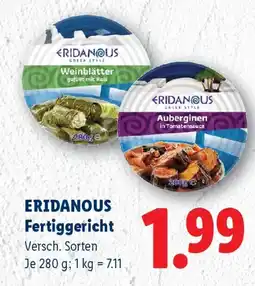 Lidl Eridanous fertiggericht Angebot