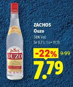 Lidl ZACHOS OUZO Angebot