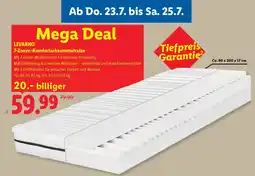 Lidl Livarno 7-zonen-komfortschaummatratze Angebot