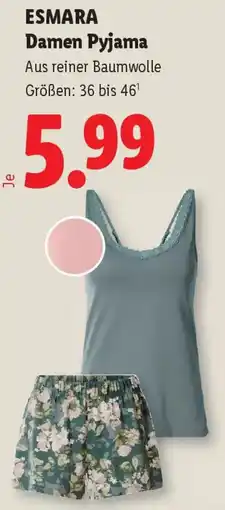 Lidl ESMARA Damen Pyjama Angebot