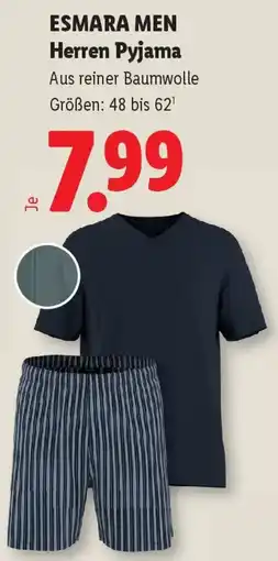 Lidl Esmara men herren pyjama Angebot