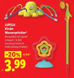 Lidl Lupilu kinder wassersprinkler Angebot