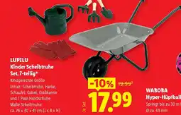 Lidl Lupilu kinder scheibtruhe set Angebot