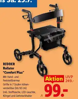 Lidl Ridder rolla comfort plus Angebot