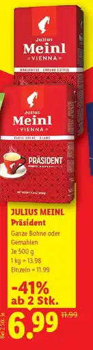 Lidl Julius meinl präsident Angebot