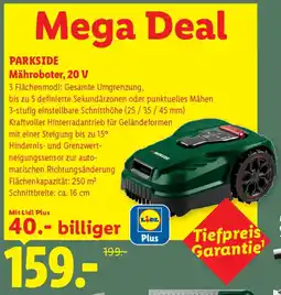 Lidl Parkside mähroboter, 20 v Angebot