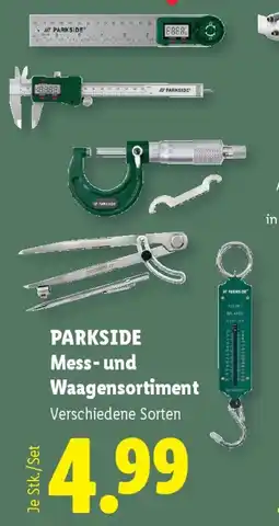 Lidl Parkside mess- und waagensortiment Angebot