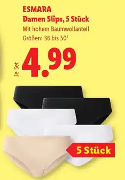 Lidl Esmara damen slips Angebot