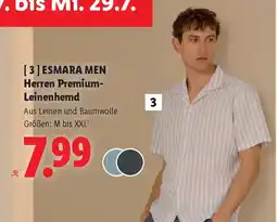Lidl Esmara men herren premium- leinenhemd Angebot