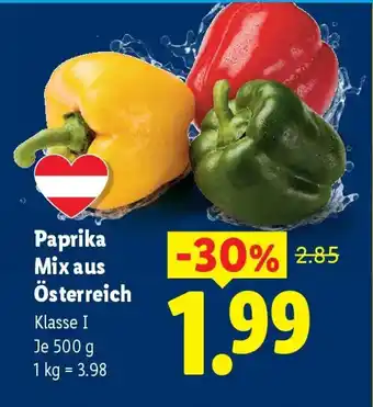 Lidl Paprika mix aus österreich Angebot