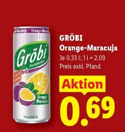 Lidl Gröbi orange- maracuja Angebot