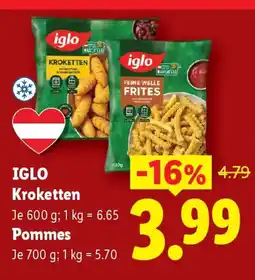 Lidl Iglo kroketten Angebot