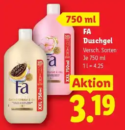 Lidl Fa duschgel Angebot